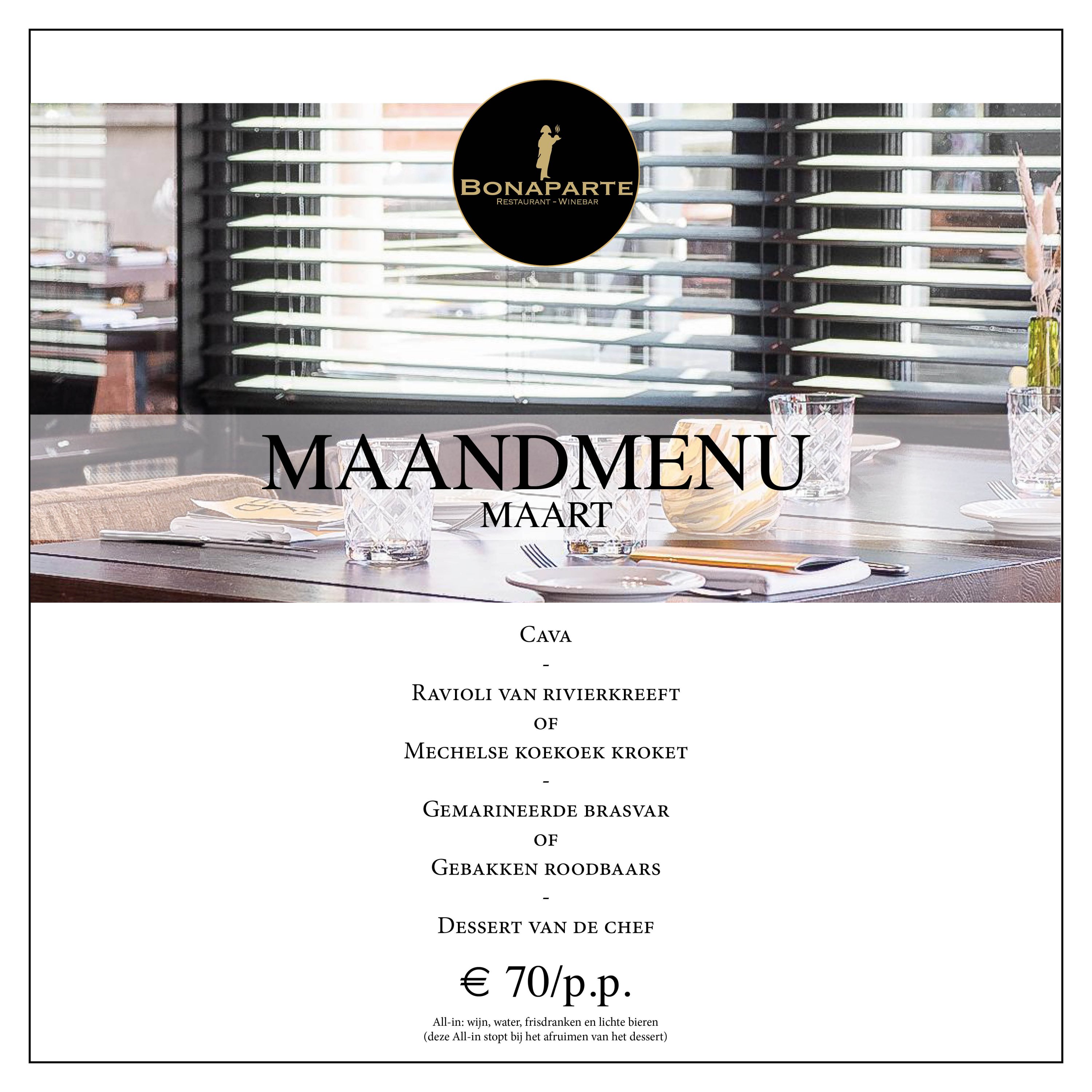 Maandmenu Maart